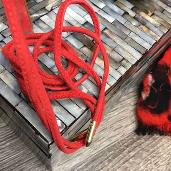 Steve Madden strappy Red Sandal- Valentine Look - Picture 7 of 8